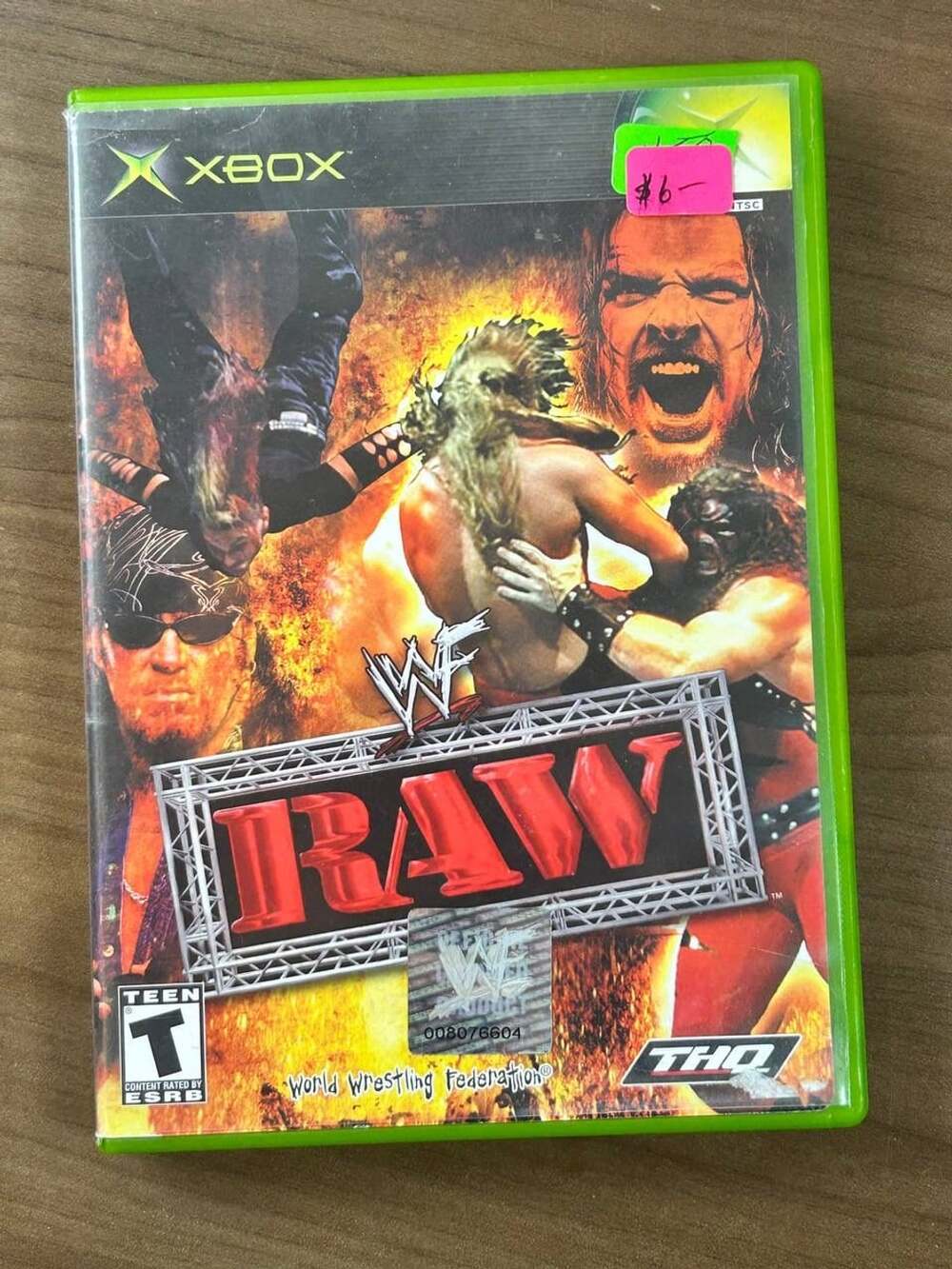 WWF Raw Original Xbox 2002 THQ Wrestling NTSC w/ Case Disc